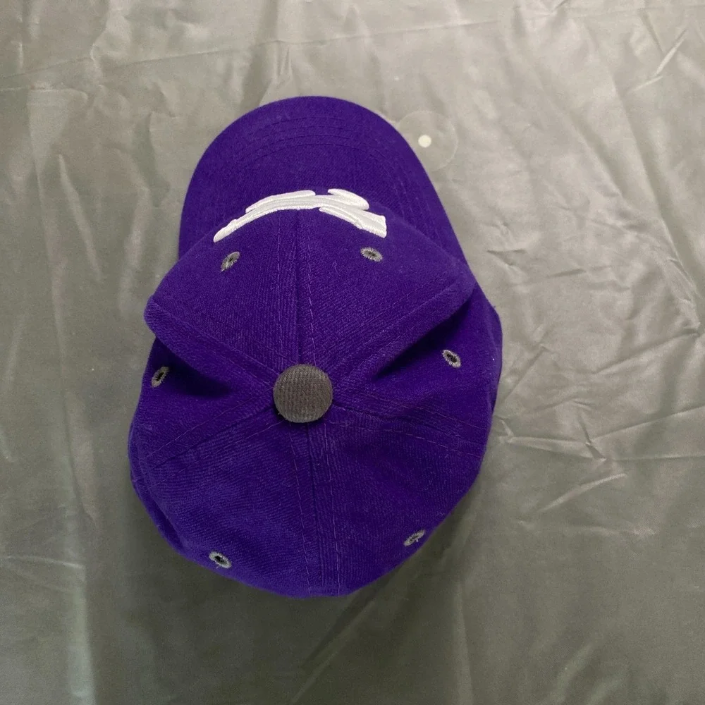 K-STATE infant/toddler hats. Lot of 2. Purple w/White‎ embroidered logo